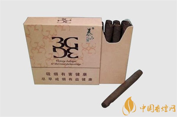 國(guó)產(chǎn)雪茄煙(泰山3G水蜜桃)價(jià)格表圖 泰山3g水蜜桃多少錢(qián)